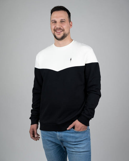 TreeSweater Bicolor Black-White